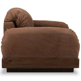 Voller Leather Chair, Nubuck Tobacco by Four Hands
