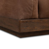Voller Leather Chair, Nubuck Tobacco by Four Hands