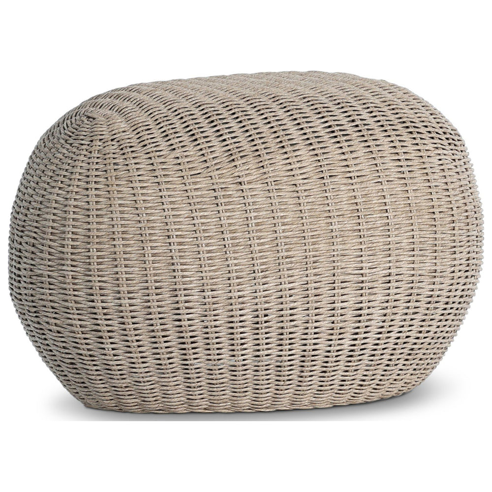 Remmick Outdoor Ottoman, Vintage White by Four Hands — PRM_1