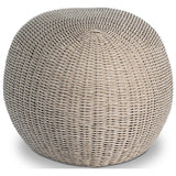 Remmick Outdoor Ottoman, Vintage White by Four Hands — SID_1