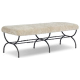 Ruby Accent Bench, Beige Shearling by Amber Lewis x Four Hands — PRM_1