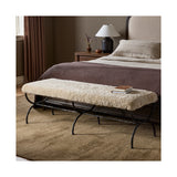 Ruby Accent Bench, Beige Shearling by Amber Lewis x Four Hands — ESS_1