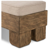 Sven Accent Bench, Merida Taupe by Amber Lewis x Four Hands — DET_1