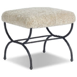 Ruby Accent Stool, Beige Shearling by Amber Lewis x Four Hands — PRM_1