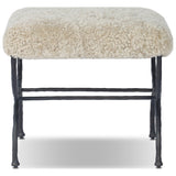Ruby Accent Stool, Beige Shearling by Amber Lewis x Four Hands — FRT_1