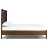 Marco Leather Bed, Lorento Cigar by Four Hands
