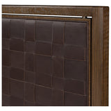 Marco Leather Bed, Lorento Cigar by Four Hands