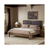 Marco Leather Bed, Lorento Cigar by Four Hands