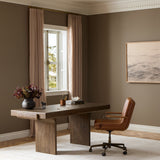 Soloma Desk, Grey Oak by Four Hands