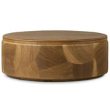Marlena Coffee Table, Smoked Oak Veneer by Four Hands