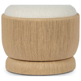 Claudius Accent Stool, Merida Natural by Four Hands — PRM_1