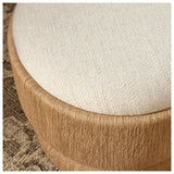 Claudius Accent Stool, Merida Natural by Four Hands — DET_1