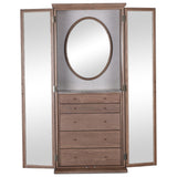 Rosalind Mirror Armoire, Amber Ash Veneer by Four Hands — OPN_1