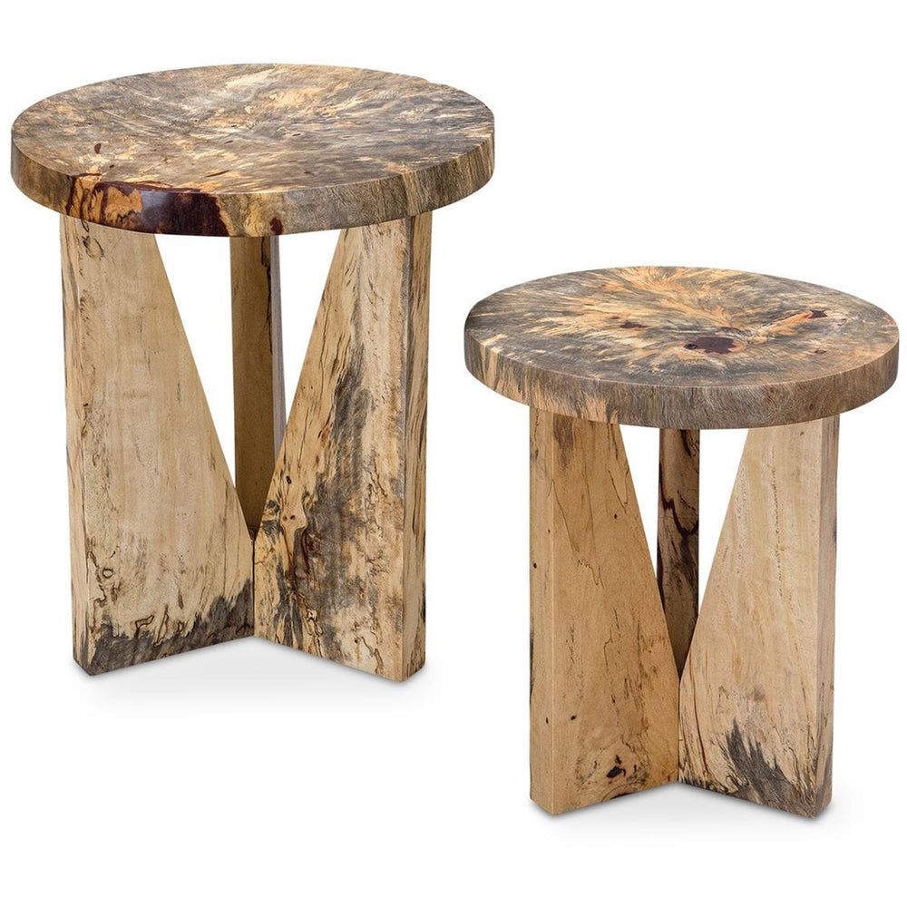 Nadette Nesting Tables, Set of 2, Natural-Furniture - Accent Tables-High Fashion Home