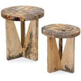 Nadette Nesting Tables, Set of 2, Natural-Furniture - Accent Tables-High Fashion Home