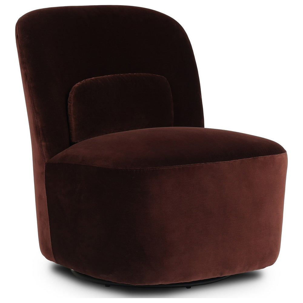 Cersei Swivel Chair, Surrey Plum by Four Hands — PRM_1
