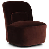Cersei Swivel Chair, Surrey Plum by Four Hands — PRM_1