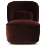 Cersei Swivel Chair, Surrey Plum by Four Hands — FRT_1