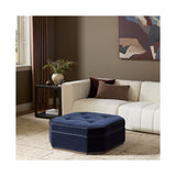 Tonna Cocktail Ottoman, Monte Navy by Four Hands — ESS_1