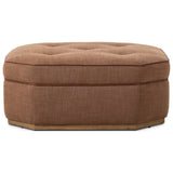 Tonna Cocktail Ottoman, Savoy Sienna by Four Hands — FRT_1