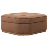 Tonna Cocktail Ottoman, Savoy Sienna by Four Hands — SID_1