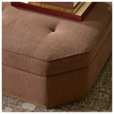 Tonna Cocktail Ottoman, Savoy Sienna by Four Hands — DET_1