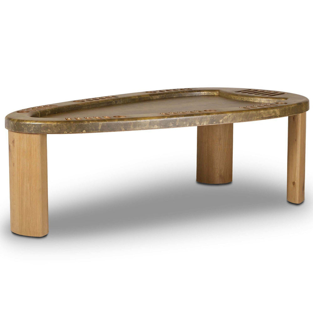 Vella Poker Table, Smoked Oak by Four Hands