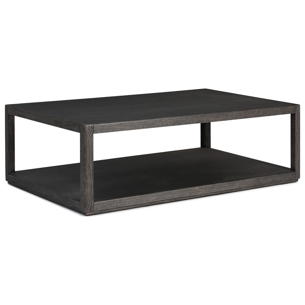Bucco Rectangular Coffee Table, Black Oak Solid by Four Hands — PRM_1