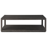 Bucco Rectangular Coffee Table, Black Oak Solid by Four Hands — FRT_1