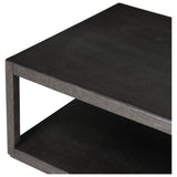 Bucco Rectangular Coffee Table, Black Oak Solid by Four Hands — DET_1