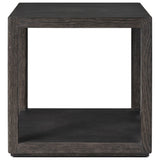 Bucco Square End Table, Black Faux Shagreen by Four Hands — FRT_1