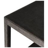 Bucco Square End Table, Black Faux Shagreen by Four Hands — DET_1