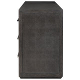 Bucco 6 Drawer Dresser, Black Faux Shagreen by Four Hands — SID_1