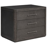 Bucco Nightstand, Black Faux Shagreen by Four Hands — PRM_1