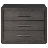 Bucco Nightstand, Black Faux Shagreen by Four Hands — FRT_1