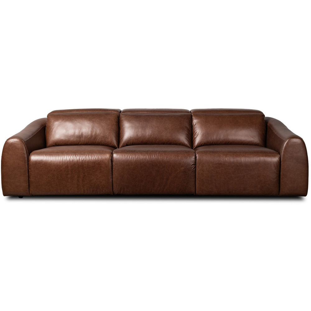 Alondra Leather Power Recliner 3 Piece Sectional, Sonoma Coco by Four Hands