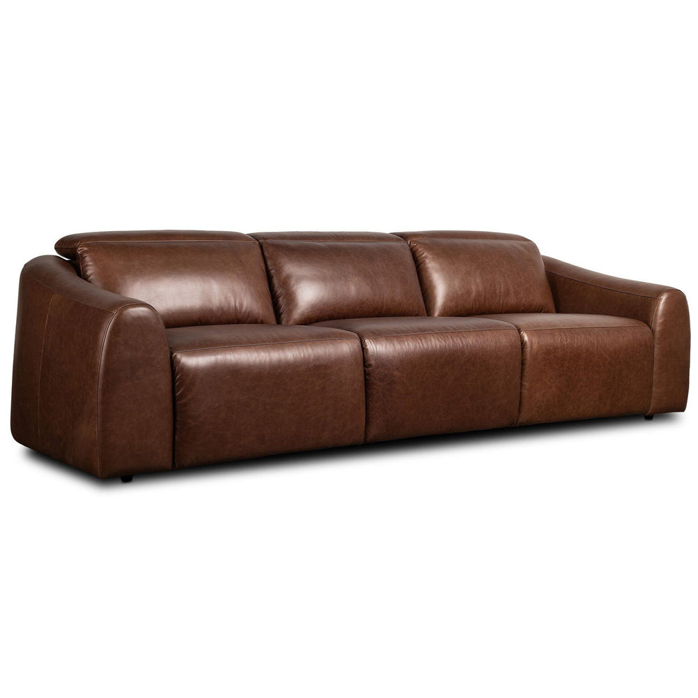 Alondra Leather Power Recliner 3 Piece Sectional, Sonoma Coco by Four Hands