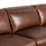 Alondra Leather Power Recliner 3 Piece Sectional, Sonoma Coco by Four Hands