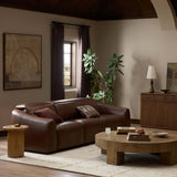 Alondra Leather Power Recliner 3 Piece Sectional, Sonoma Coco by Four Hands