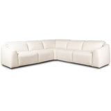 Alondra Power Recliner 5 Piece Sectional, Nomad Snow by Four Hands