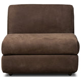 Benicio Leather Chair, Nubuck Cigar by Four Hands — FRT_1