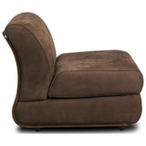 Benicio Leather Chair, Nubuck Cigar by Four Hands — SID_1