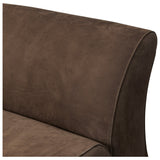 Benicio Leather Chair, Nubuck Cigar by Four Hands — DET_1