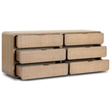 Maia 6 Drawer Dresser, Dusty Brown Cane by Four Hands — OPN_1
