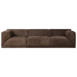Lettie Leather Sofa, Nubuck Cigar by Four Hands — FRT_1