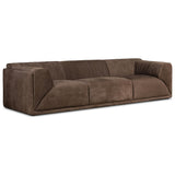 Lettie Leather Sofa, Nubuck Cigar by Four Hands — PRM_1