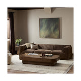 Lettie Leather Sofa, Nubuck Cigar by Four Hands — ESS_1