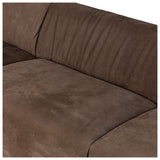 Lettie Leather Sofa, Nubuck Cigar by Four Hands — DET_1