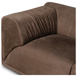 Lettie Leather Sofa, Nubuck Cigar by Four Hands — DET_1