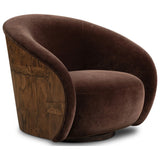 Rainey Swivel Chair, Monte Chocolate by Four Hands — PRM_1